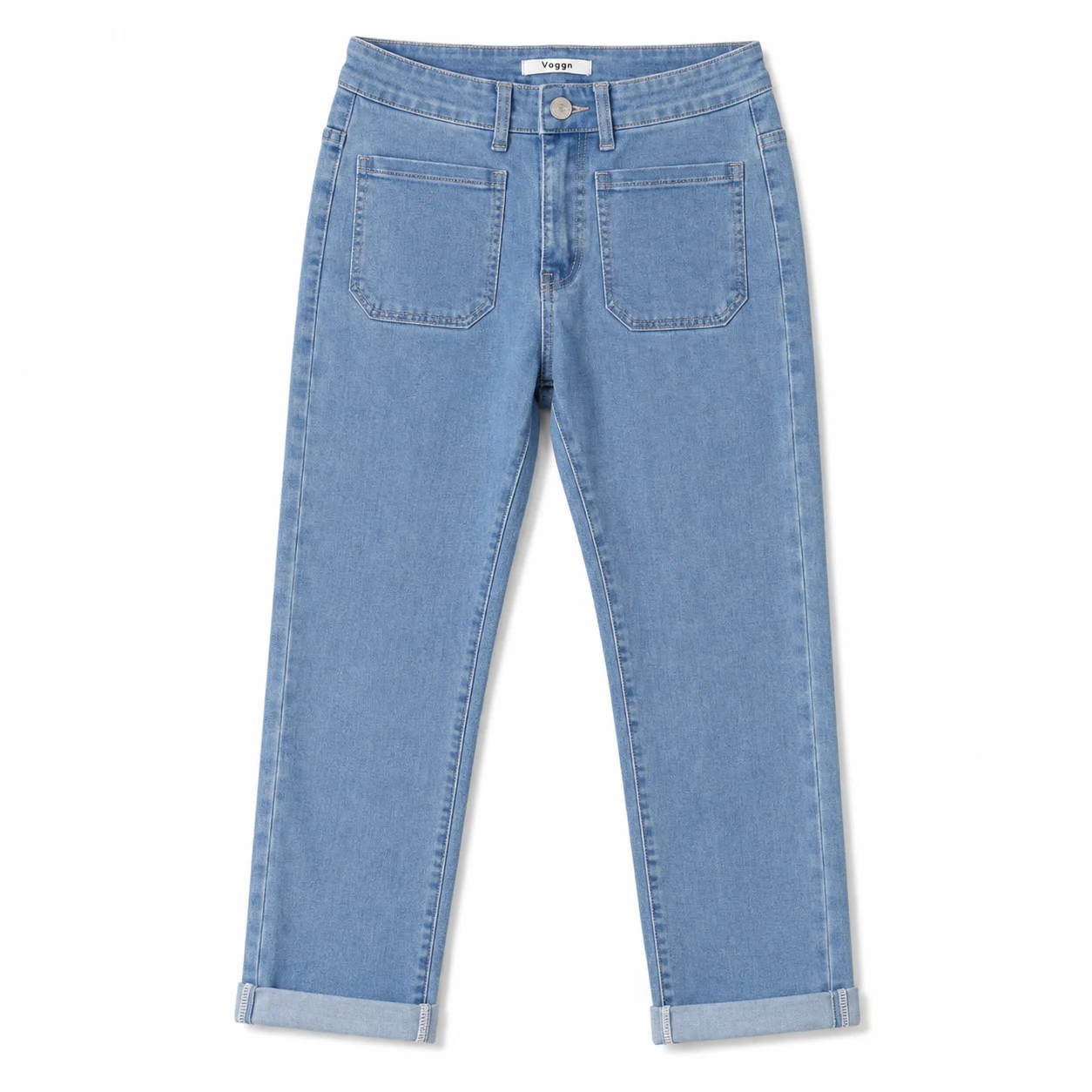 Jean droit à la longueur 7/8ème VOGGO - denim - 44