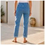 Jean droit à la longueur 7/8ème VOGGO - denim - 44