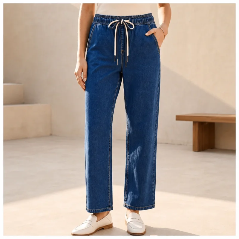 Jean Wide Leg taille élastiquée - VOGGO