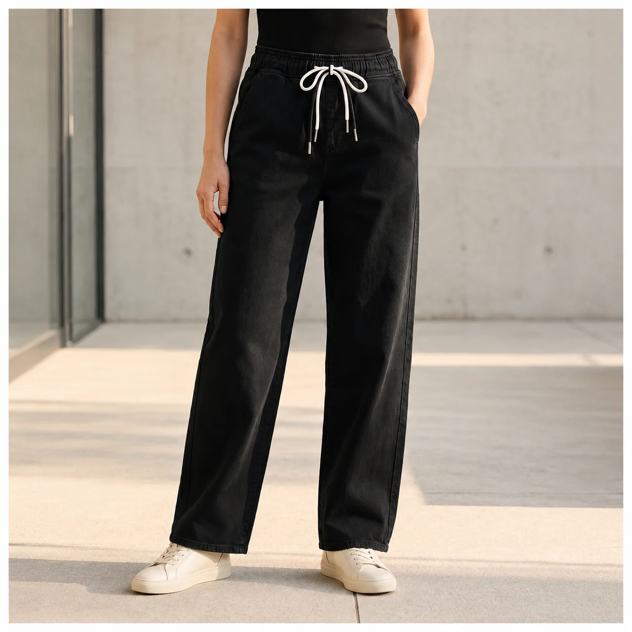 Jean Wide Leg taille élastiquée - VOGGO