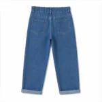 Jean Mom Fit à taille élastiquée - denim - 44
