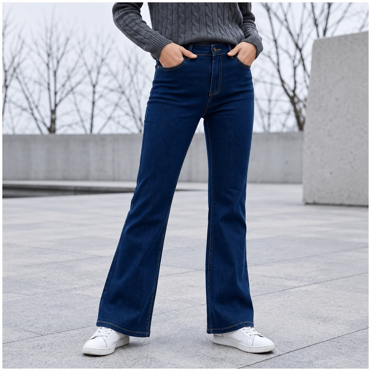 Jean Flare fit brut -VOGGO