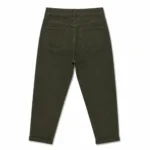 Pantalon Mom Fit boutons dorés - kaki - 44