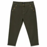 Pantalon Mom Fit boutons dorés - kaki - 44
