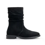 Bottines souples femme effet suédine T36-41 - noir - 41