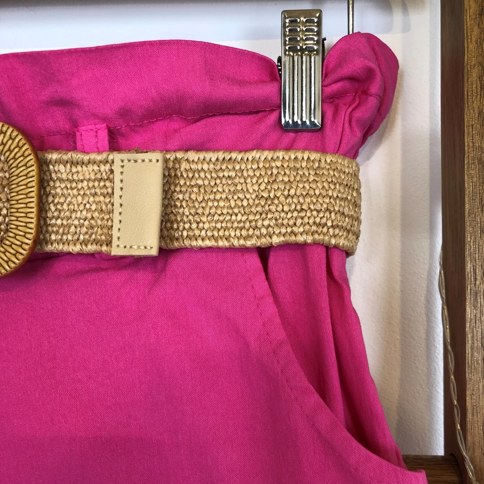 Short avec ceinture - fuchsia-fuchsia - taille-unique