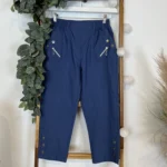 Pantacourt stretch confort T38-T52 - bleu-indigo - 58
