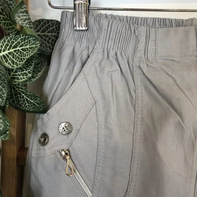 T581- Pantacourt stretch uni JST (T38-T52) - gris - 58