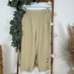 Pantacourt léger uni JST T38-T52 - beige - 58