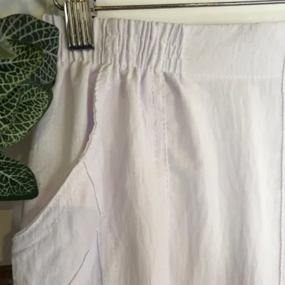 T552- Pantacourt Leger uni JST (T38-T52) - blanc - 58