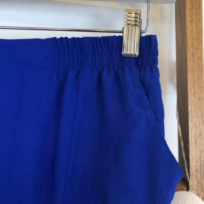 T552- Pantacourt Leger uni JST (T38-T52) - bleu-royal - 58