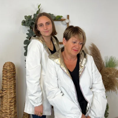 K853- Imper réversible (T36-T50) - blanc - 50