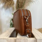 Sac Medium 3 zips femme Flora & Co - camel - sans-taille