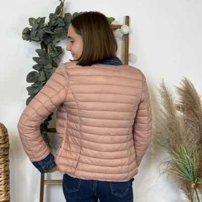 M252- Doudoune (36-T42) - rose-poudre - 44