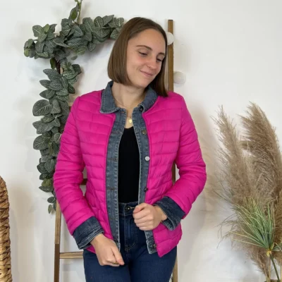 M252- Doudoune (36-T42) - fuchsia - 44