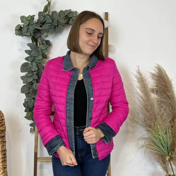 M252- Doudoune (36-T42) - fuchsia - 44