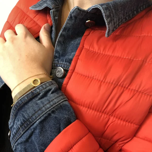 M252- Doudoune (36-T42) - rouge - 44