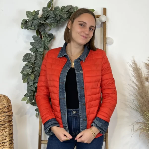 M252- Doudoune (36-T42) - rouge - 44