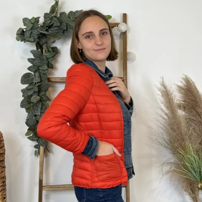 M252- Doudoune (36-T42) - rouge - 44