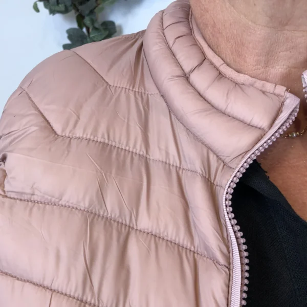 M263- Doudoune sans manche (T42-T50) - rose-pale - 50