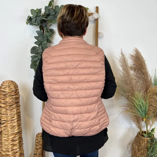 M263- Doudoune sans manche (T42-T50) - rose-pale - 50