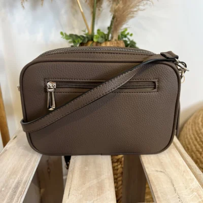 P428- Sac Flora&Co 2 Zips - taupe - taille-unique