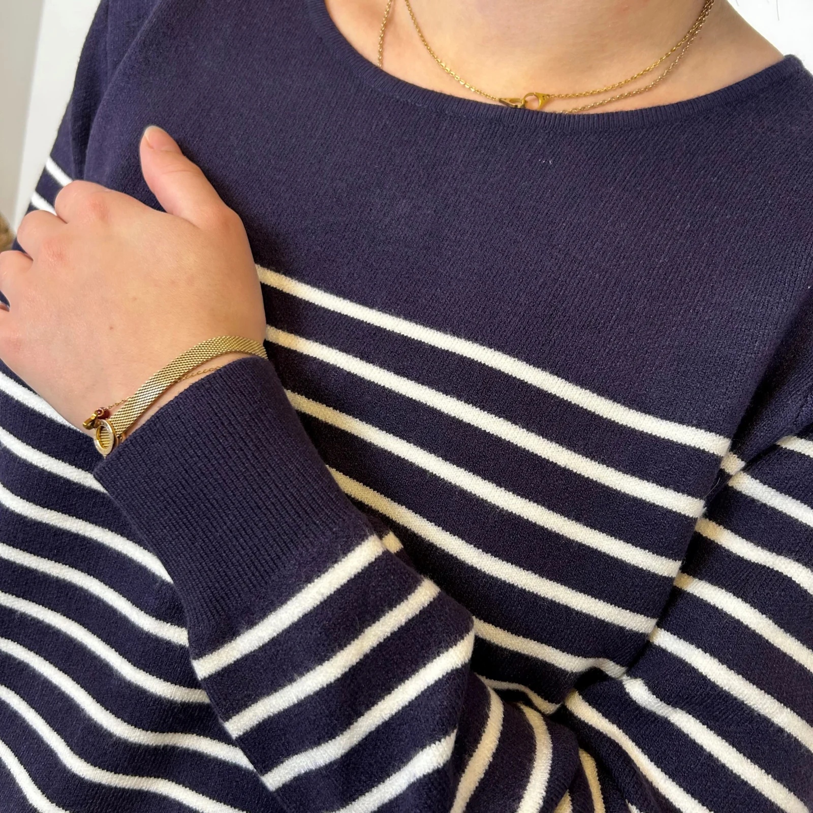 L358- Pull marinière dos ouvert (Tu)