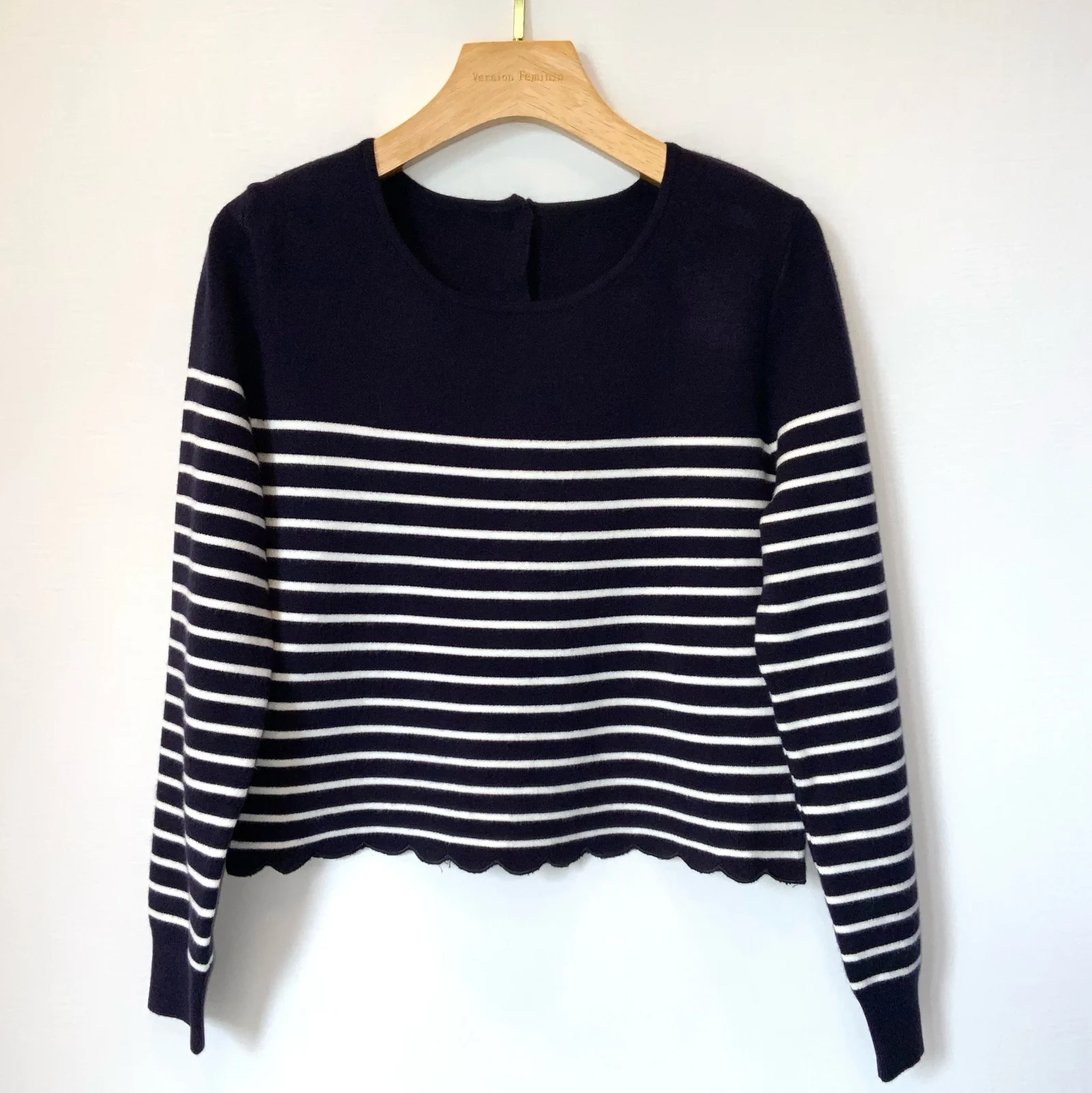 L358- Pull marinière dos ouvert (Tu)