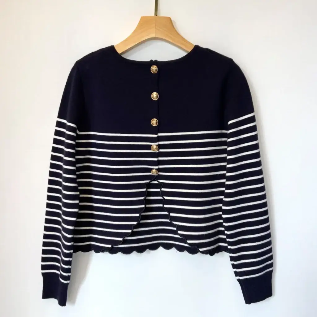 L358- Pull marinière dos ouvert (Tu)