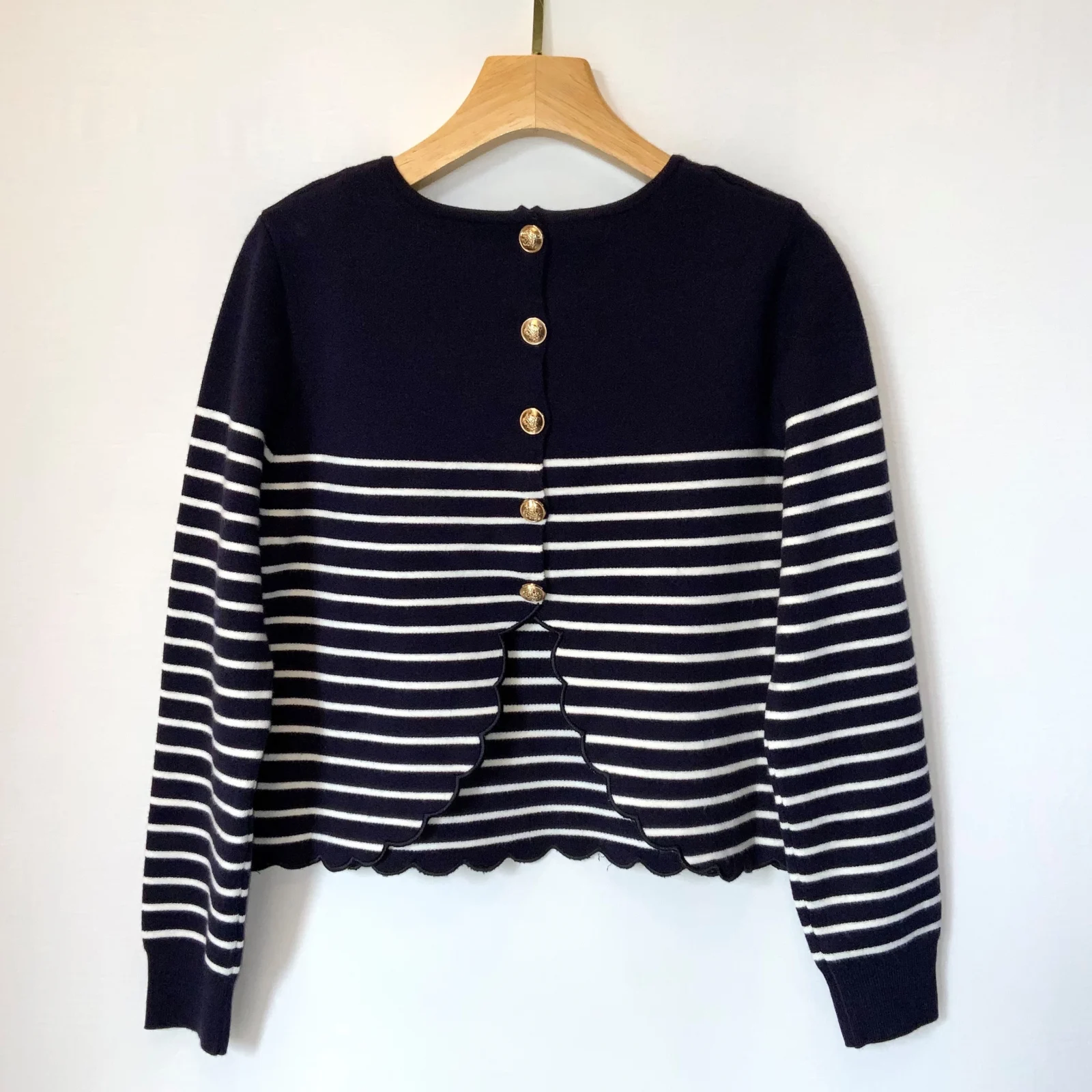 L358- Pull marinière dos ouvert (Tu)