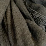 Foulard chèche uni froissé femme – Petit prix 4€ - noir - sans-taille