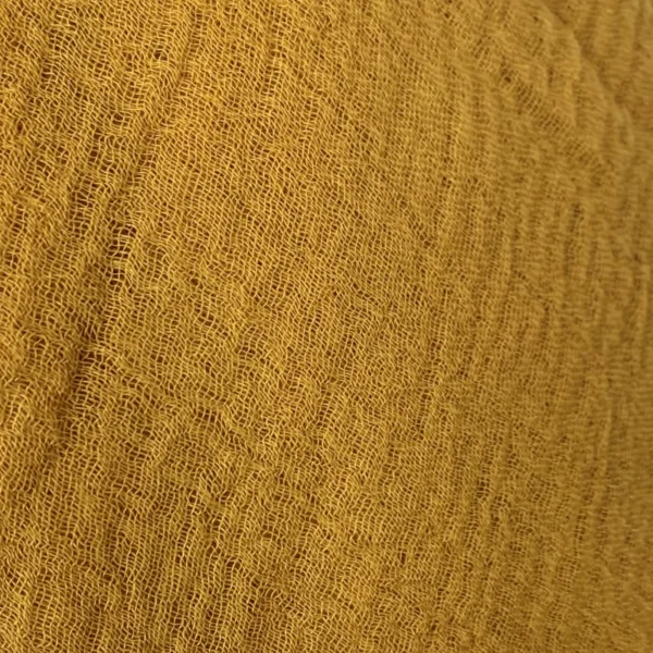 Y510– Foulard uni froissé - moutarde - sans-taille