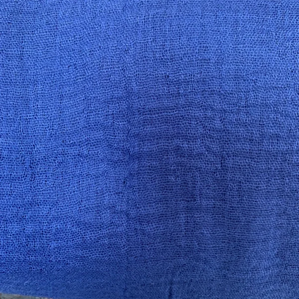 Y510– Foulard uni froissé - bleu-royal - sans-taille