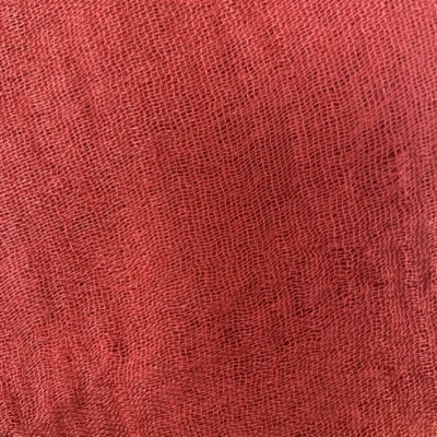 Y510– Foulard uni froissé - orange - sans-taille