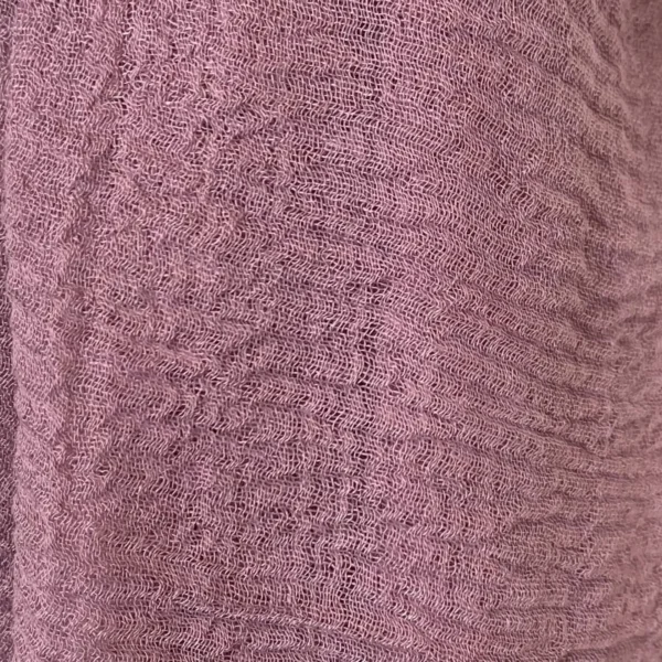 Y510– Foulard uni froissé - vieux-rose - sans-taille