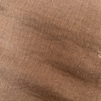Y510– Foulard uni froissé - marron - sans-taille