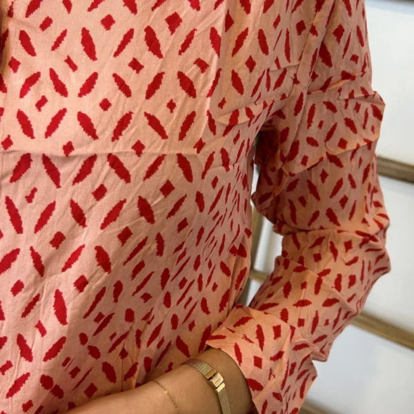 M587- Blouse Losanges (T36-T46) - corail - 48