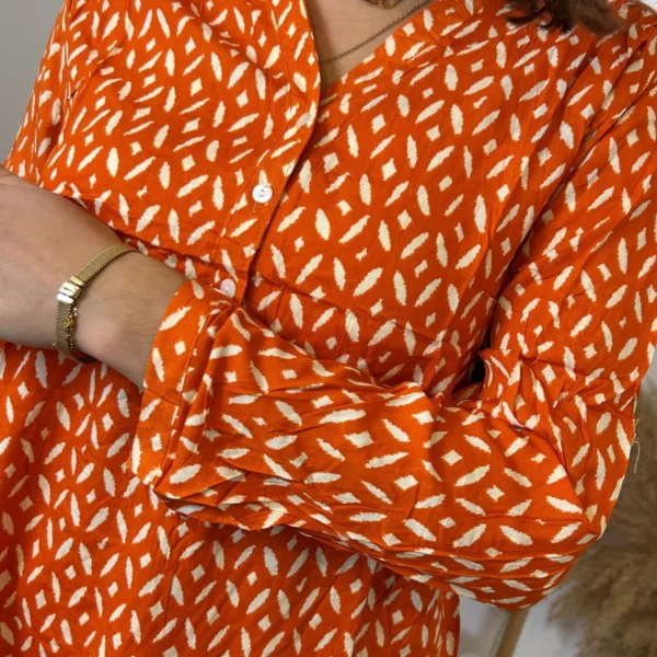 M587- Blouse Losanges (T36-T46) - orange - 48