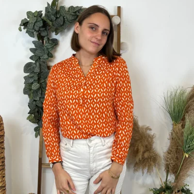 M587- Blouse Losanges (T36-T46) - orange - 48