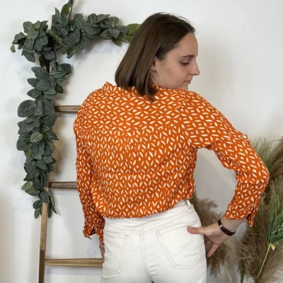 M587- Blouse Losanges (T36-T46) - orange - 48