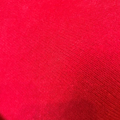 K545- Pull loose Crop-Top (Tu) - rouge - taille-unique