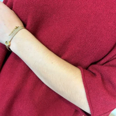 K545- Pull loose Crop-Top (Tu) - bordeaux - taille-unique