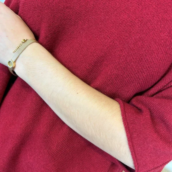 K545- Pull loose Crop-Top (Tu) - bordeaux - taille-unique