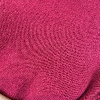 K545- Pull loose Crop-Top (Tu) - bordeaux - taille-unique