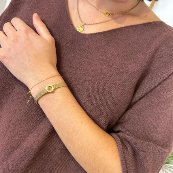 K545- Pull loose Crop-Top (Tu) - marron - taille-unique