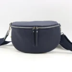 Sac banane femme Flora & Co à double zip - marine - sans-taille