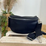 Sac banane femme Flora & Co à double zip - marine - sans-taille
