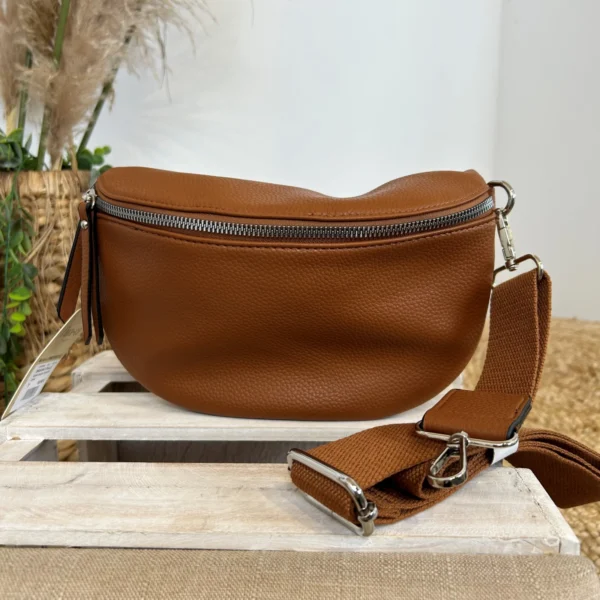 P424- Sac Banane Flora&Co - camel - sans-taille