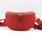 Sac banane femme Flora & Co à double zip - rouge - sans-taille