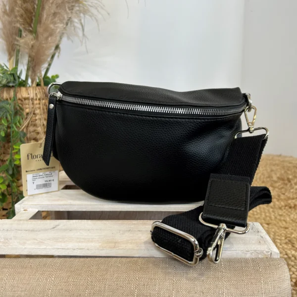 P424- Sac Banane Flora&Co - noir - sans-taille